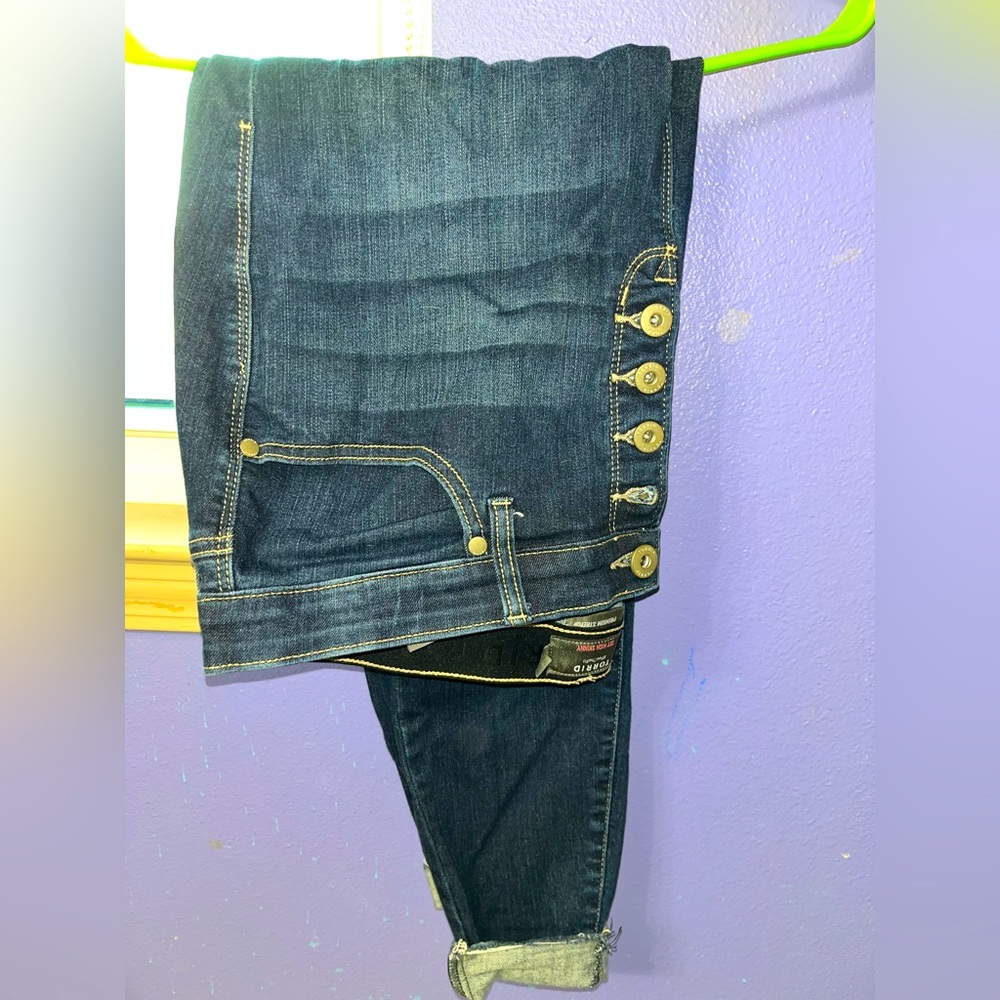 Torrid sky high skinny blue jeans. Size 14S.